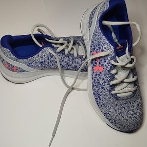 Under Armour Blue and White Athletic Shoes